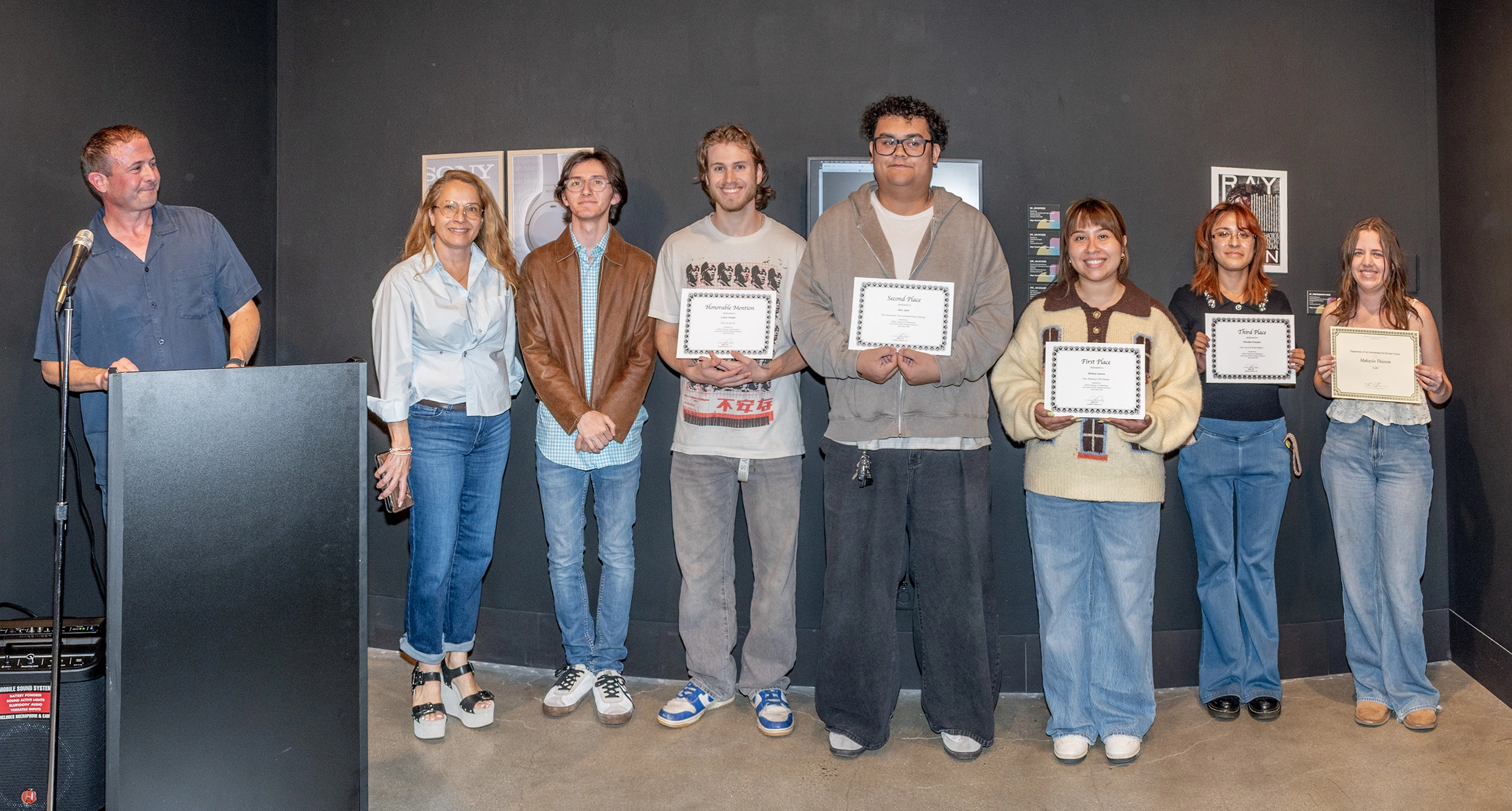 Reception photo of 2D+3D+ awards.
